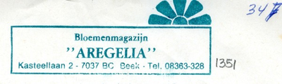 0043-1351 Bloemanmagazijn Aregelia 