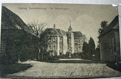 12-5-17 Reproductie van een afbeelding van kasteel Zwanenburg ca.1880
