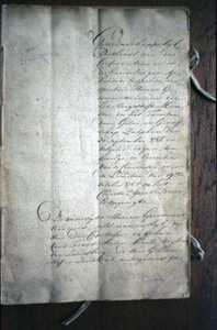 32-1-7 Pagina van een protocol uit 1765