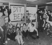 0850 Protestdemonstratie en bezetting supermarkt ELKA