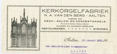 0684-0027 N.A. van den Berg, Kerkorgelfabriek