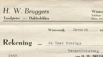 0684-0974 H.W. Bruggers Loodgieter - Dakbedekker