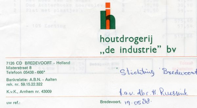0684-1156 Houtdrogerij de Industrie bv