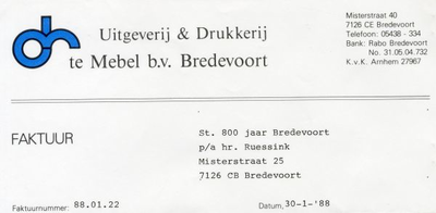 0684-1183 Uitgeverij en drukkerij Te Mebel BV