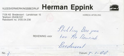 0684-1188 Vleesverwerkingsbedrijf Herman Eppink