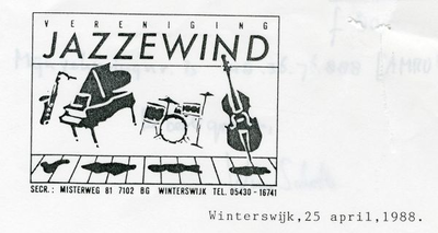 0684-1197 Vereniging voor amateur-jazzbeoefening 'Jazzewind'