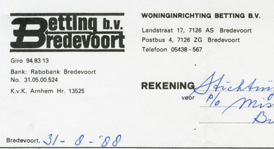 0684-1208 Woninginrichting Betting BV