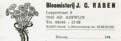 0684-1362 Bloemisterij J.C. Raben