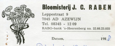 0684-1455 Bloemisterij J.C. Raben