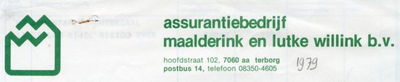 0684-1567 Assurantiebedrijf Maalderink en Lutke Willink BV