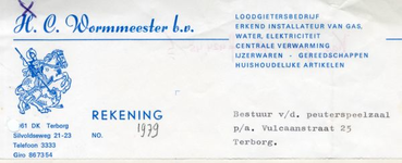 0684-1596 H.C. Wormmeester b.v. Loodgietersbedrijf Erkend installateur van gas, water, electriciteit centrale ...