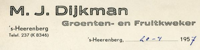 0684-2403 M.J. Dijkman Groenten- en Fruitkweker