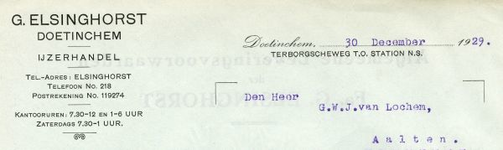 0684-2568 G. Elsinghorst, IJzerhandel