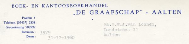 0684-2612 Boek- en Kantoorboekhandel De Graafschap