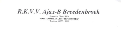 00127 R.K.V.V. Ajax-B. Sportcomplex Het Houtbroek