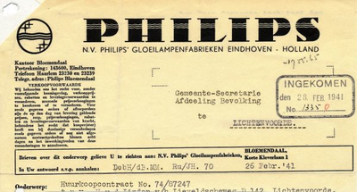 00387 NV Philips Gloeilampenfabrieken Eindhoven