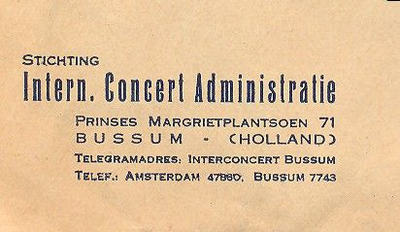 00605 Stichting Internationale Concert Administratie