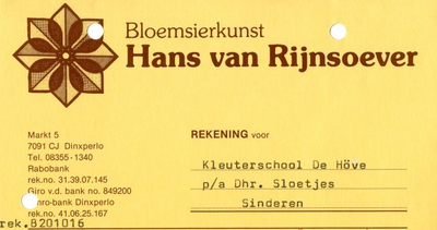 0849-03436 Hans van Rijnsoever, bloemsierkunst