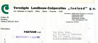 0849-03478 Iseland, Verenigde Landbouw-Coöperaties