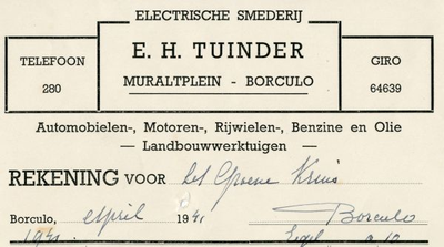 0849-03597 E.H. Tuinder, electrische smederij