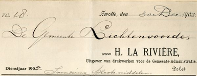 0849-3736 H. la Rivière, uitgever voor de gemeente-administratie