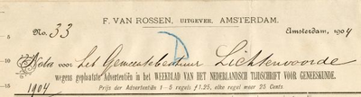 0849-3749 F. van Rossen, uitgever