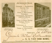0849-3841 A.A. van der Borg. 'De Goedkoope Bazar'