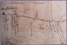 2101 Kaart van de Berkel. Origineel in Archief Waterschap van de Berkel