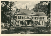 191 Ansichtkaart met foto van huis Landfort (zuidgevel), zwartwit
