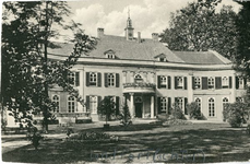 193 Ansichtkaart met foto van huis Landfort (zuidgevel), zwartwit