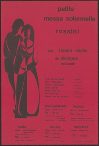 41 Petite Messe Solennelle Rossini. par l' Opera - Studio de Nimège Hollande, direction Pierre van der Schaaf. ...