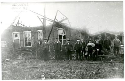 1095-14-364 Boerderij Geesink (Huisker) werd zwaar getroffen door de cycloon