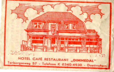 023 Hotel café restaurant 'Dimmedal'
