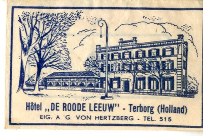 053 Hotel 'De Roode Leeuw'. Eig. A.G. von Hertzberg