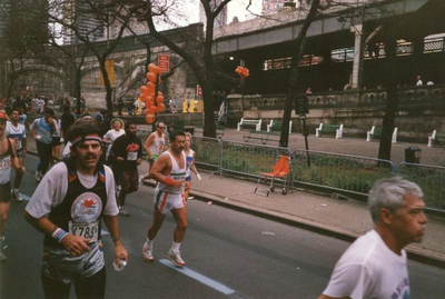 219 Ben Jolink tijdens de New York City Marathon