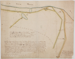 216-0001 Kaart van den Spijkschen dijk en de geprojecteerde inlage daarin, januari-februari, mei 1721
