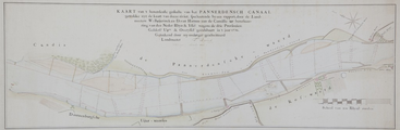 274 Kaart van 't beneedenste gedeelte van het Pannerdensch canaal getrokken uyt de kaart van deze rivier..., september 1796