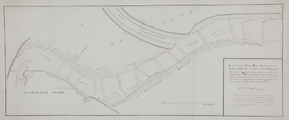277 Kaart van den Neder-Rhijn stroom van de schans Geldersoord tot aan het Malburgsche veer..., juni 1795