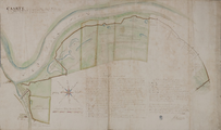 1475-0001 Caarte vertoonende de oude somerkaden, leggende op den Zuydenweerd, alsmede het project om die somerkaden te ...