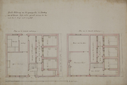 1660-0004 Grondteekening van het gevangenhuis te Doesburg, zooals hetzelve konde worden gemaakt wanneer het daarnaast ...