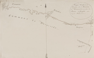 4996-0001 Croquis visuel de la limite entre la commune de Warnsveld et celles de Laren et Gorssel, [ca. 1813]