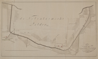 6369 Kaart van een gedeelte van de Notenboomschen polder, waarop zijn aangewezen de gronden die tot het leggen van de ...