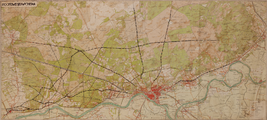 12794 [Streekplan voor Arnhem en omgeving] : Hoofdwegenschema, [1922-1942]
