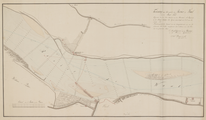 12848 Teekening van het gedeelte der Rivier de Waal voor de stad Tiel, 28 september 1826