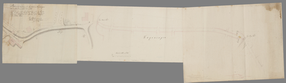 12857 Plattegrond van de Hoogstraat door Wageningen : met een gedeelte der avenues tot de stad, 30 augustus 1819