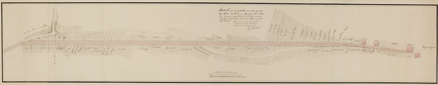 12860 Kaart van een gedeelte van de grooten weg No. 6..., 14 december 1820