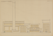 12874-0003 Centrale Gelderland : 23 tekeningen van de bouw der P.G.E.M. centrale te Nijmegen, januari-mei 1932