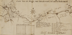 5845-1758-10 Carte van de Slinge van Bredevoort tot aan de watermeule, [1758]