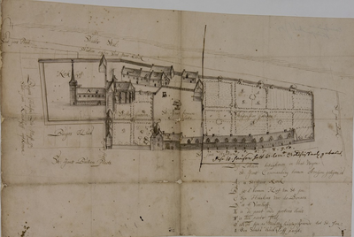 126 [De commanderij van St.Jan te Arnhem : de kerk, gebouwen en omliggende straten], [1618-1648]