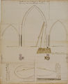 930 [De bouwvallige toestand van de achterste pilaar aan de zuidzijde van de kerk te Hengelo en de scheuren in de muur ...